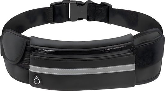 Garpex® Running Belt - Heuptas - Hardloop Telefoonhouder - Hardlooptasje - Unisex - One Size - Zwart