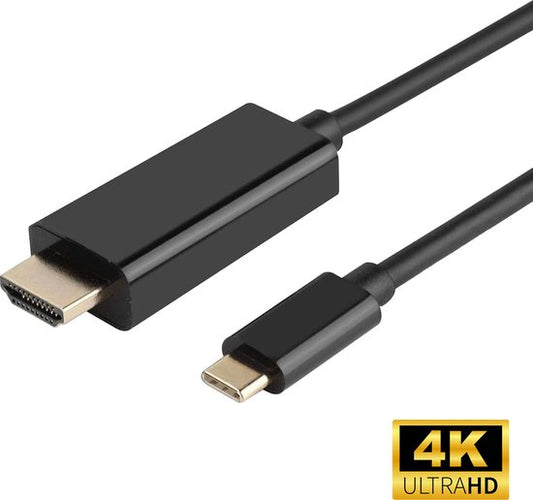 Garpex® USB C naar HDMI - 4K 30Hz Resolutie - HDMI kabel - USB-C naar HDMI kabel - 1.8meter