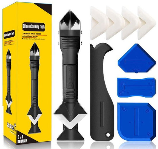 Garpex® Kit Schraper set – 10 delig - Kitspatel – Kit Tool – Siliconen Verwijderaar – Kitstrijker – Kitverwijderaar Afstrijkrubber