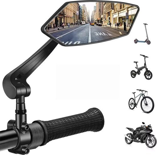 Garpex® Set van 2 - Fietsspiegel Rechts en Links - Achteruitkijkspiegel Fiets - Fietsspiegel ebike - Verstelbaar Ontwerp