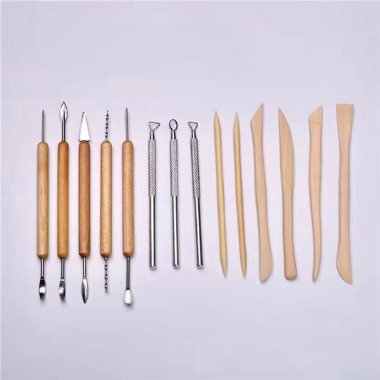 Garpex® Klei Gereedschap Set - 14-Delig - Duurzaam - Handige etui