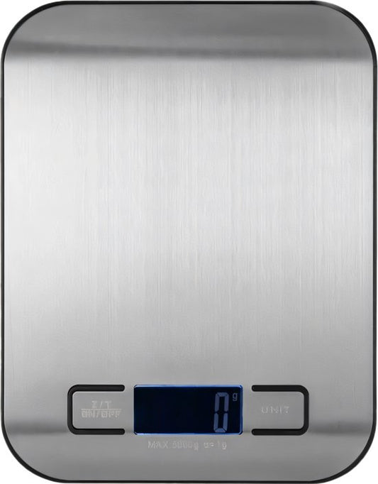 Garpex® Keukenweegschaal Digitaal - Precisie Weegschaal - 1 gram tot 5 kg - Tarra Functie - Inclusief Batterijen