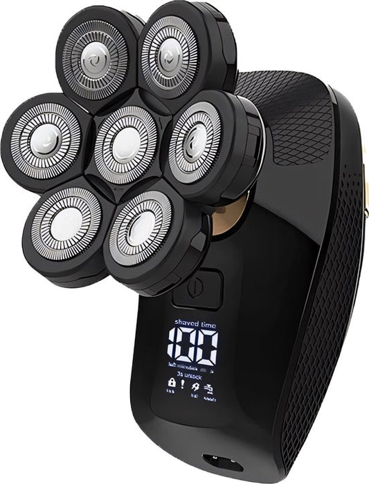 Garpex® 5 in 1 Scheerapparaat Mannen Deluxe - Gezicht en Hoofd Trimmer - Nat en Droog Shaver - Neustrimmer